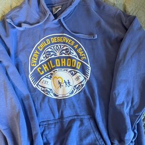 Blue “National Center For Missing & Disploited children Hoodie
